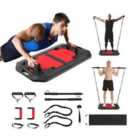 Costway Push Up Board Set With Elastic Strings For Men And Women-black