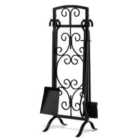 Costway 5-piece Fireplace Tool Set With Tong, Brush, Shovel, Poker, Stand