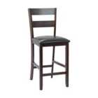 Costway Set Of 2 63.5 Cm Counter Height Upholstered Bar Stools With Soft Padded Seat