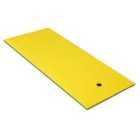 Costway 3-layer Relaxing Tear-proof Water Mat-yellow