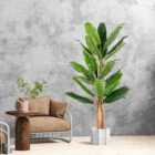 Costway 195Cm Tall Artificial Banana Tree With 27 Large Leaves
