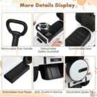 Costway 3-in-1 Baby Foot-to Floor Sliding Walker With Push Handle-white