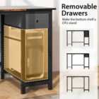 Costway 140Cm Office Desk Computer Workstation With 2 Drawers And Hook-m