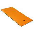 Costway 3-layer Relaxing Tear-proof Water Mat-orange