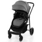 Costway 2 In 1 High Landscape Stroller With Reversible Seat And Adjustable Backrest And Canopy-grey