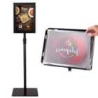 Costway A4 Pedestal Display Stand-black