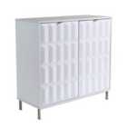 Home Source Siena Gloss Sideboard White