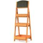Costway 3-tier Ladder Rack With Blackboard