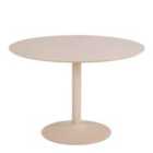 Furniture To Go Ibiza Round Dining Table with Beige Top and Matt Beige Base 110x74cm