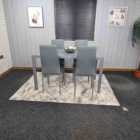 Kosy Koala kitchen Dining table and 4 grey leather chairs kitchen