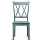 Costway Set Of 2 Armless Wood Dining Chairs With Ergonomic Fluted Seat