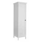 Home Source Bellevue 1 Door Single Wardrobe White