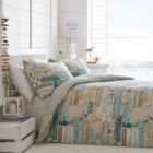 Portfolio Home Driftwood Nautical Multi Super King Reversible Duvet Cover Set