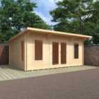 Broadfield 18x14w Beausale Pent Log Cabin