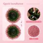 Costway 2 Pieces Artificial Plant Topiary Balls With 7 Layers Leaves