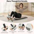 Costway Multifunctional Sit Up Bench With 3 Gear Adjustable Angles And Length-pink