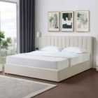 Artemis Home Evelynne Fabric 180Cm Superking Ottoman Bed Frame - Beige