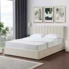 Artemis Home Evelynne Fabric 150Cm Kingsize Ottoman Bed Frame With Storage - Beige