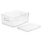Smartstore Compact Clear Storage Box With Transparent Lid - Large, 15.4 Litres