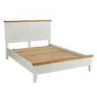 Home Source Easton Double Wooden Solid Wood Frame And Slats Bed Frame