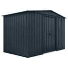 Mercia Globel 10 x 6 Apex Grey Metal Shed