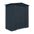 Mercia Globel 6 x 3 Apex Grey Metal Shed