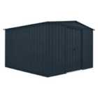 Mercia Globel 10 x 10 Apex Grey Metal Shed