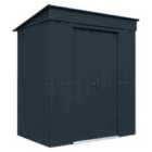 Mercia Globel 6 x 4 Pent Grey Metal Shed