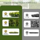 Costway 12 Pieces 50 X 50 Cm Artificial Hedge Boxwood Panels With 7Cm Thickness