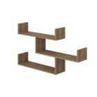 Decortie Wall-mounted Floating Shelf 22X119X66.5Cm Particleboard, Dark Oak Effect