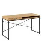 Furniture To Go Seaford Office Desk With 1 Drawer In Black And Oak
