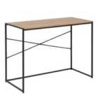 Furniture To Go Seaford Office Desk In Black & Oak
