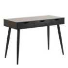 Furniture To Go Neptun 3 Drawer Office Desk In Black
