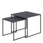 Furniture To Go Infinity Nest Of Tables In Black Matt Set Of 2