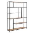 Furniture To Go Seaford Bookcase With 1 Drawer And 5 Shelves In Black And Oak