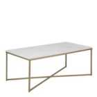 Furniture To Go Alisma Coffee Table With White Marble Effect Top