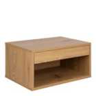 Furniture To Go Cholet Square Bedside Table With 1 Drawer In Oak