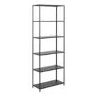 Furniture To Go Newcastle Tall Bookcase With 5 Shelves In Matt Black