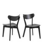 Furniture To Go Roxby Dining Chairs In Black Set Of 2