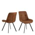 Furniture To Go Waylor Dining Chair In Brown Fabric