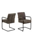 Furniture To Go Adele Dining Chair In Grey Fabric Set Of 2