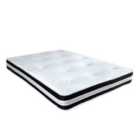 Starlight Beds 3D Quilted Tuft Mattress - 20cm Deep, Soft Comfort, Airflow Border - 3ft Single (90cm x 190cm)