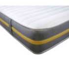 Starlight Beds Lunar Luxe Hybrid Mattress - Soft Feel, Memory Foam & Spring Support - 3ft Single (90cm x 190cm)