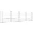vidaXL U-shape Gabion Basket with 5 Posts Iron 500x20x150 cm