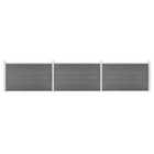 vidaXL Garden Fence WPC 526x106 cm Grey