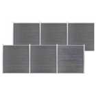 vidaXL Garden Fence WPC 1045x186 cm Grey