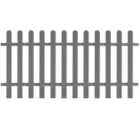 vidaXL Picket Fence WPC 200x100 cm