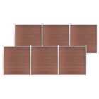 vidaXL Garden Fence WPC 1045x186 cm Brown