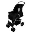 Monster Shop Pet Stroller w/ Rain Cover  Black