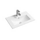 Limoge® 4003 Ceramic 61Cm Thin-edge Inset Basin With Deep Scoop